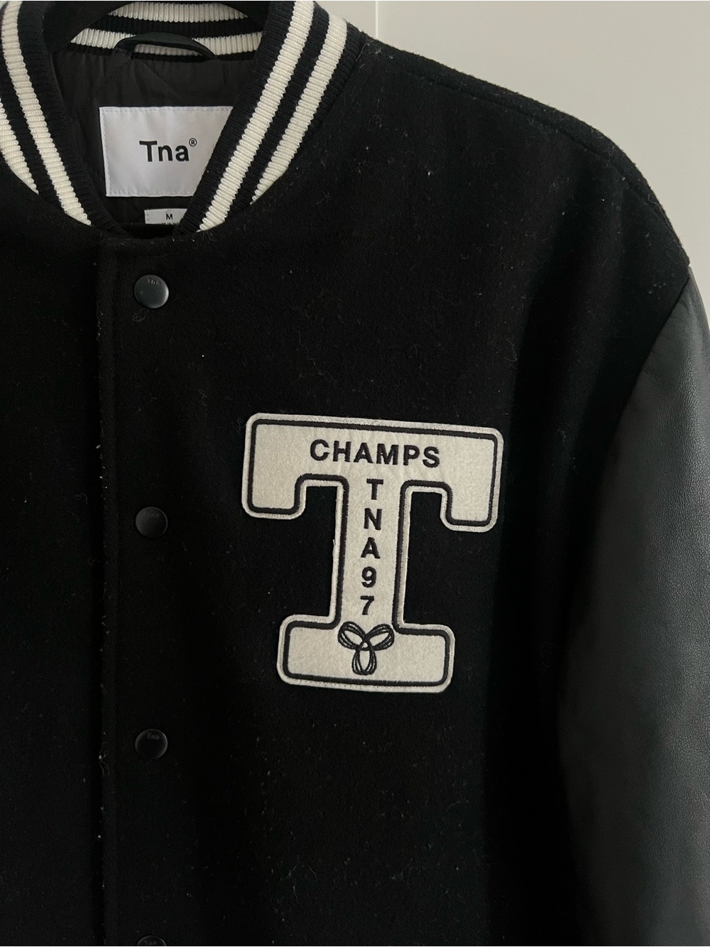 Aritzia Black and White Varsity Jacket - Picture 3 of 5